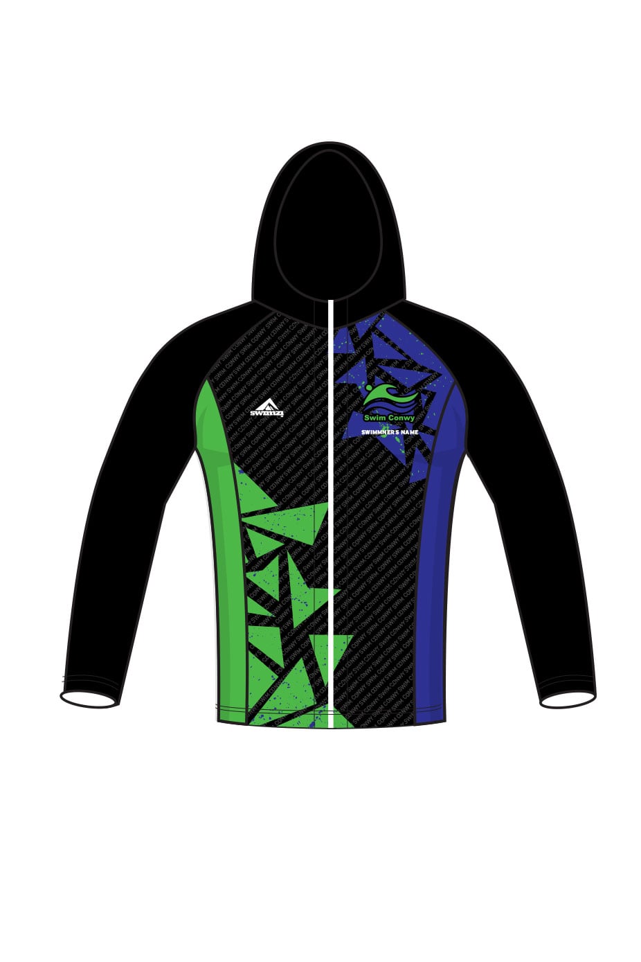 Swim Conwy Adult Unisex Zipped Performance Hoodie image 0