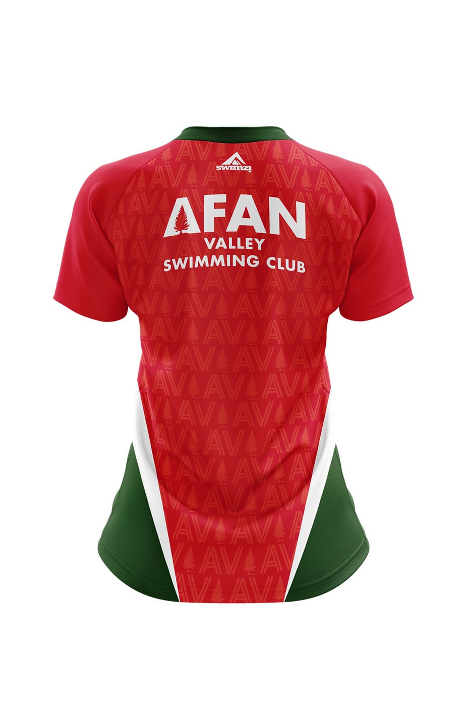 Afan Valley SC Adult Female Red Club Shirt - V-Neck image 1