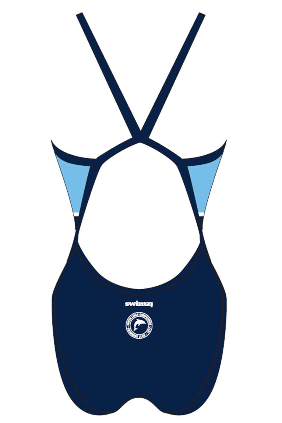 South Lincs SC Adult Female Thinstrap Swimsuit image 3
