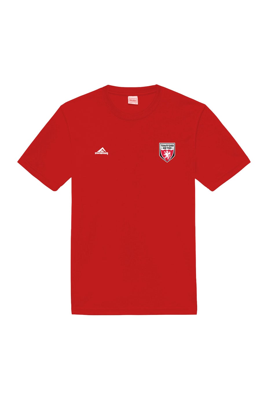 Trafford Metro Adult Unisex Cotton Shirt - Crew Neck - Red image 0