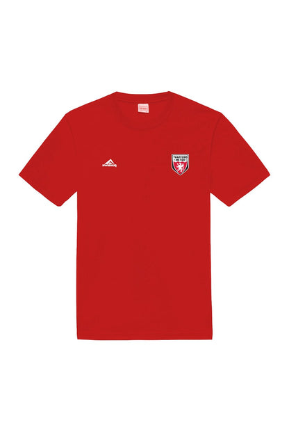 Trafford Metro Adult Unisex Cotton Shirt - Crew Neck - Red image 0