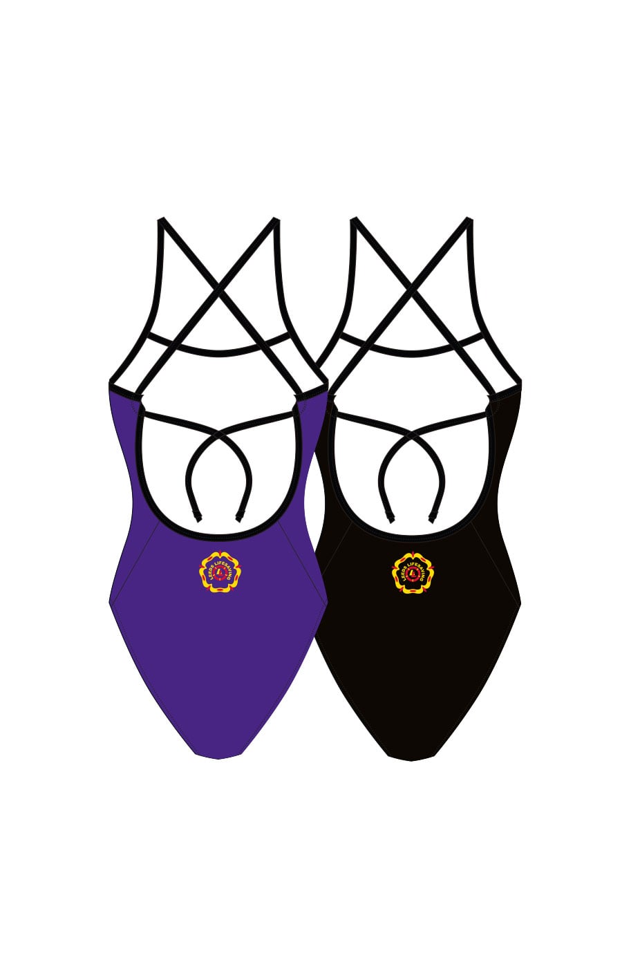 Leeds Lifesaving Adult Female Tie Back Swimsuit image 1