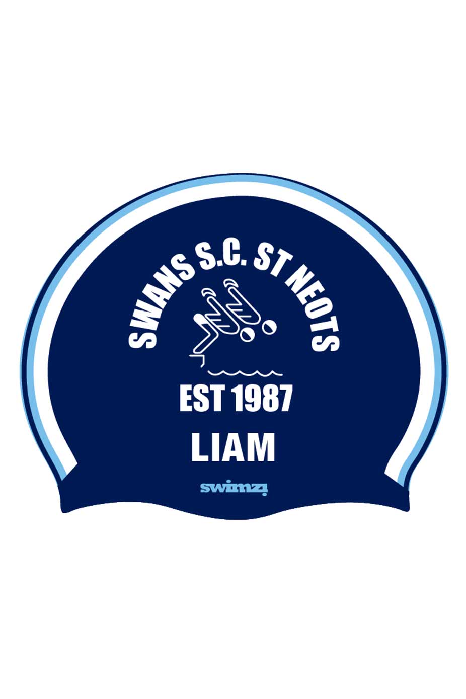 Unisex Club Swim Cap  - Silicone Suede image 0