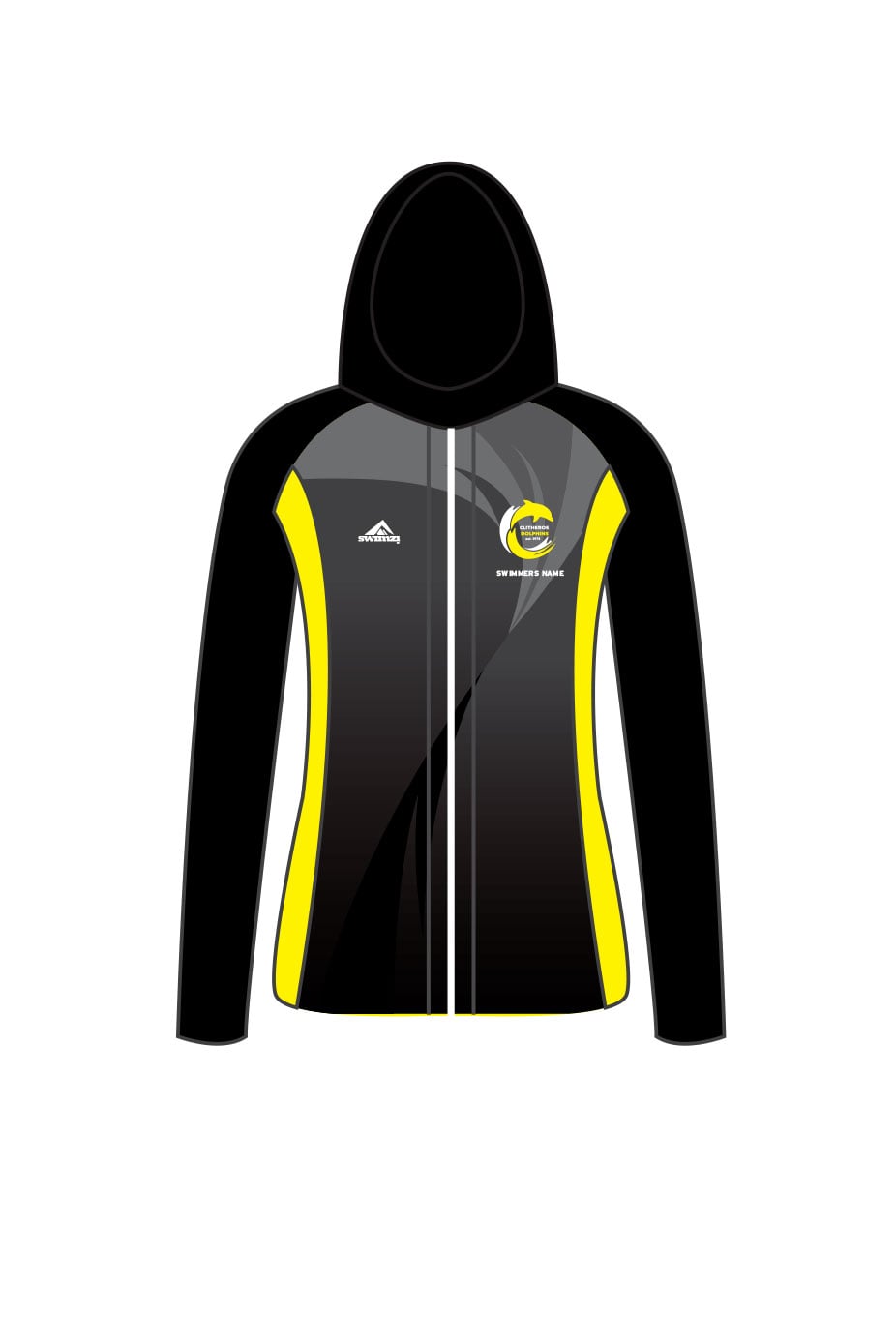 Clitheroe Dolphins SC Adult Female Zipped Performance Hoodie image 0