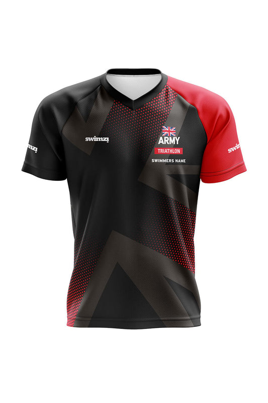 Army Swimming & Triathlon Adult Unisex Triathlon Club Shirt - V-Neck image 0