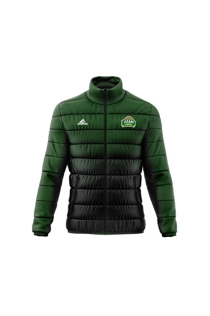 Afan Valley SC Adult Female Padded Jacket - Green/Black image 0
