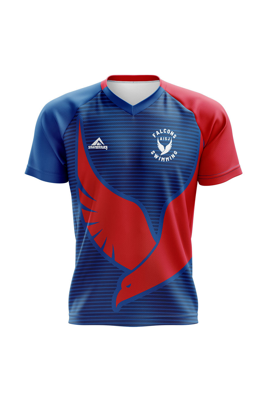 American International School of Jeddah Adult Unisex Swimming Club Shirt - V-Neck image 0