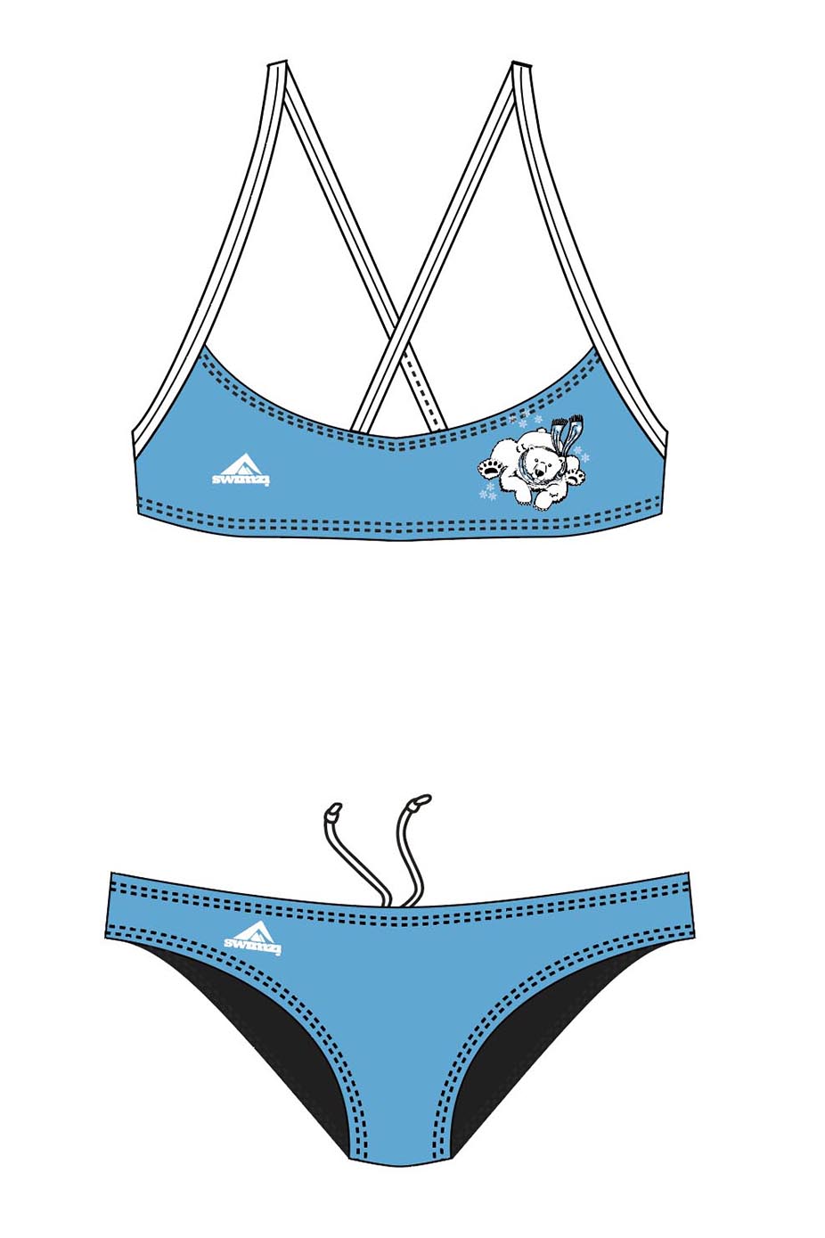 Polar Bear Challenge Adult Female Polar Bear Bikini image 0