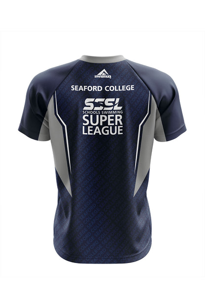 Schools Swimming Super League Adult Unisex Seaford College Club Shirt - V-Neck image 1