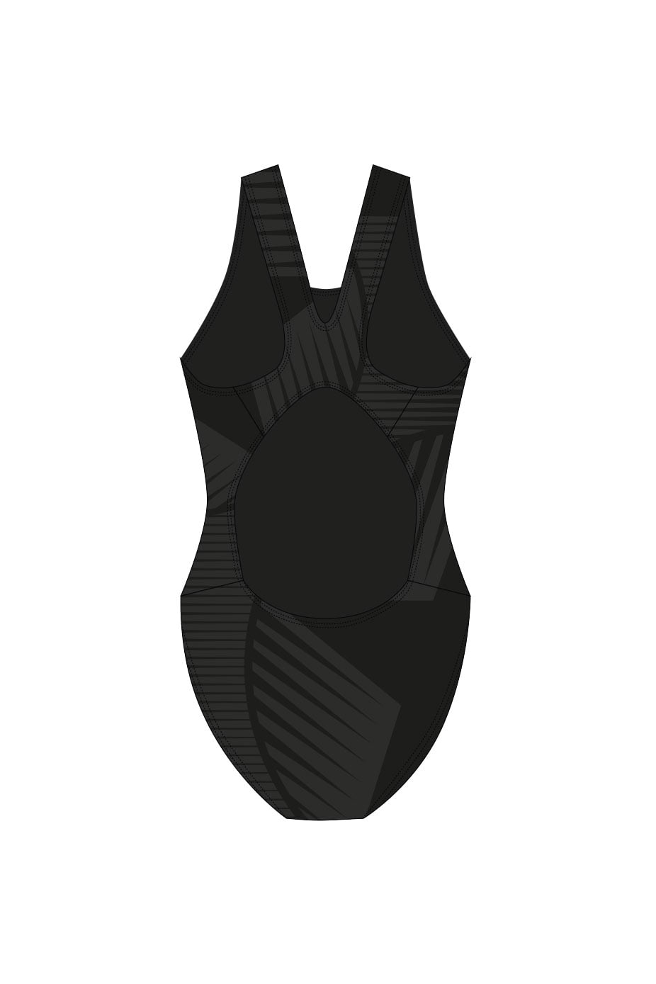 Hatfield SC Adult Female Broadstrap Swimsuit - Black image 1