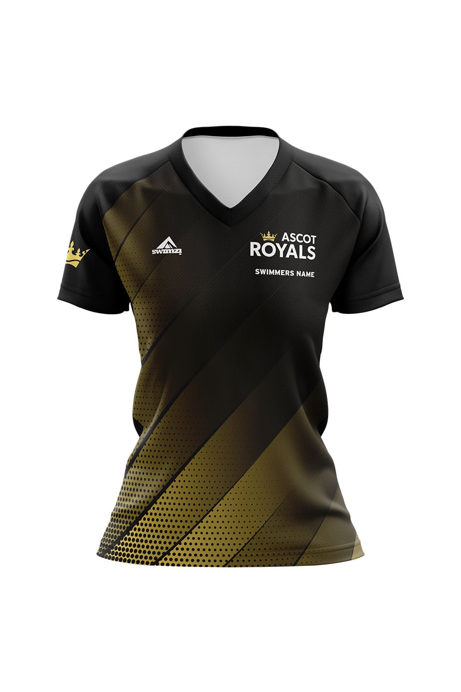 Ascot Royals Swim Club Adult Female Club Shirt - V-Neck image 0