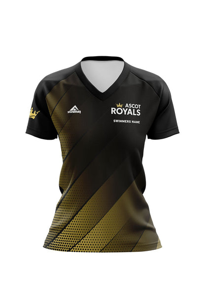 Ascot Royals Swim Club Adult Female Club Shirt - V-Neck image 0