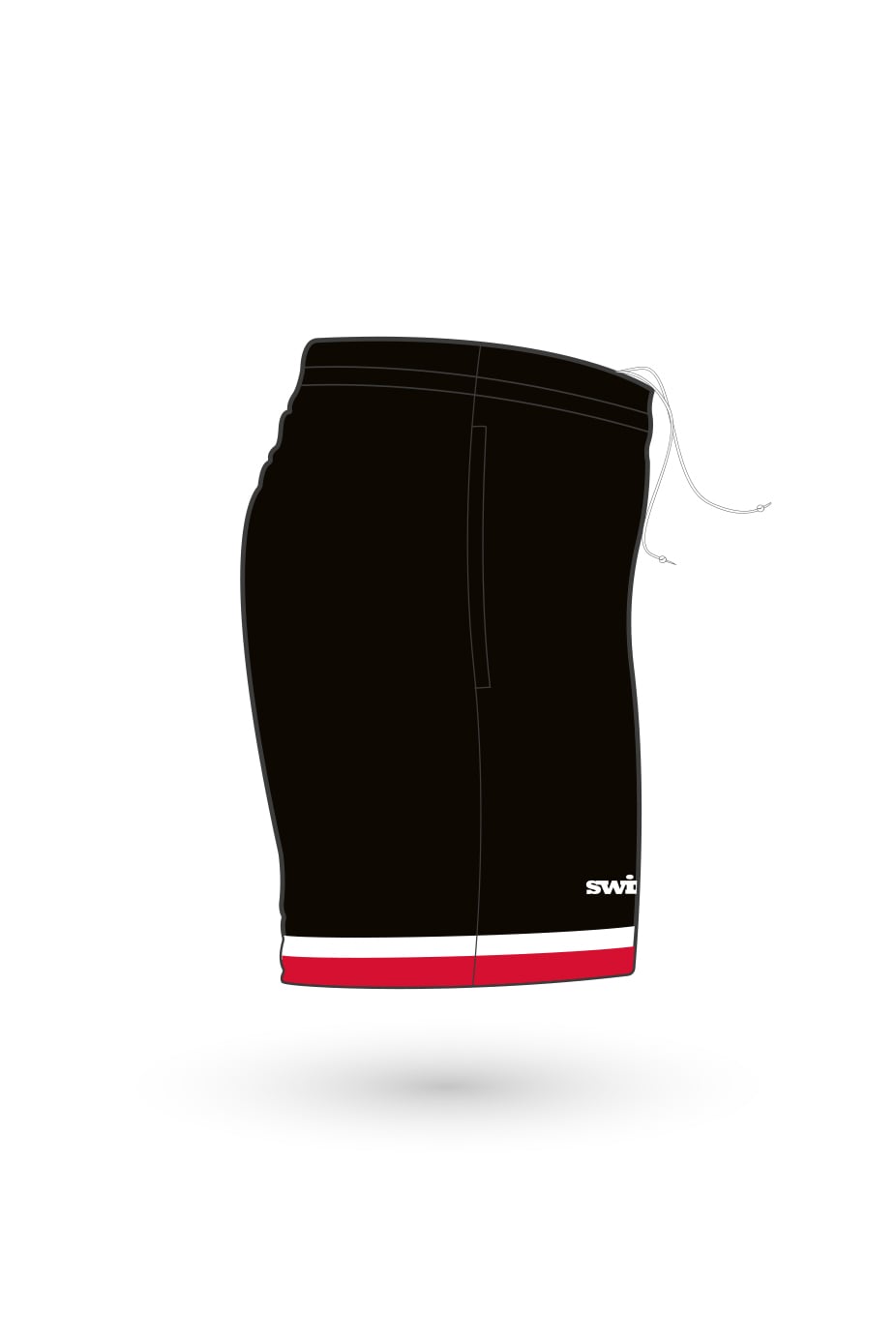 Redhill & Reigate SC Adult Unisex Polyester Sport Shorts image 1