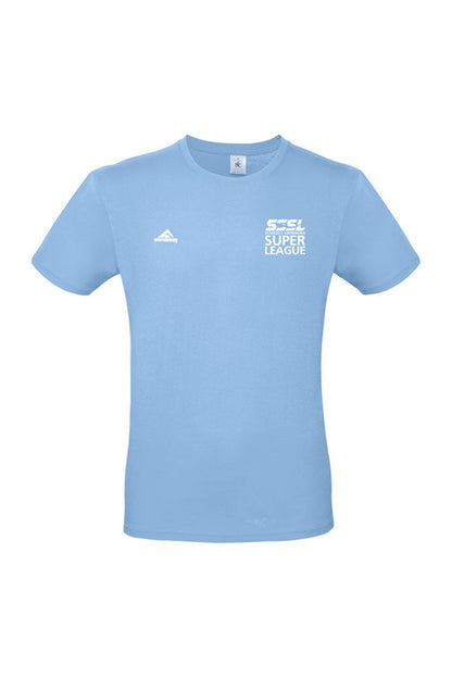 Schools Swimming Super League Adult Unisex SSSL Cotton Shirt - Crew Neck - Sky Blue image 0
