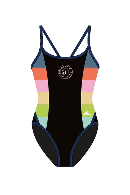Tribirdsport Coaching Adult Female Thinstrap Swimsuit - Black image 0