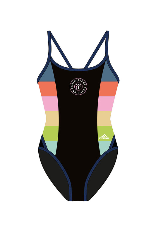 Tribirdsport Coaching Adult Female Thinstrap Swimsuit - Black image 0