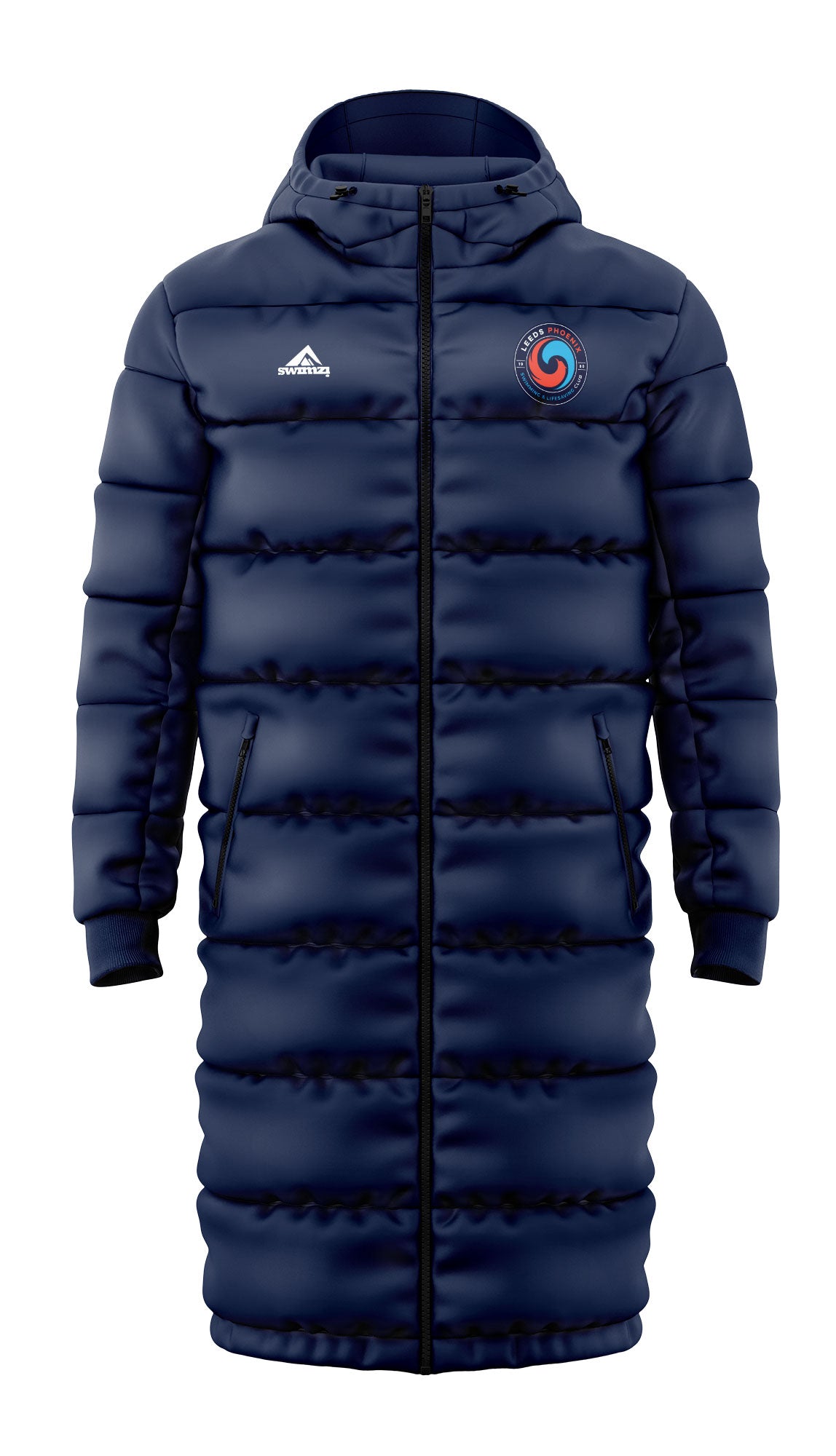 Leeds Phoenix Swimming & Lifesaving Club Adult Unisex Reversible Parka image 2