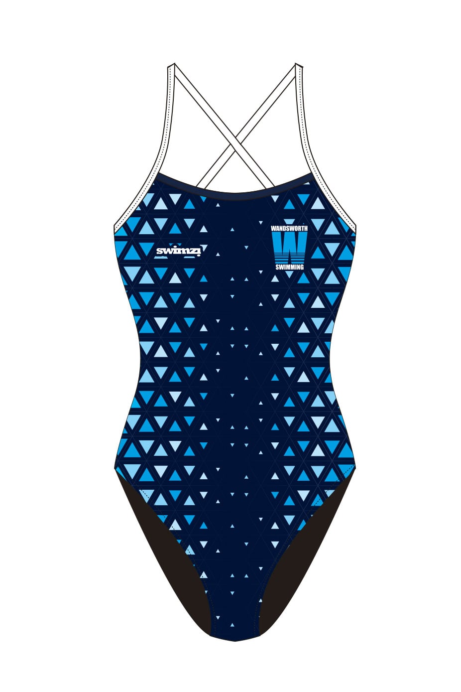 Wandsworth SC Adult Female Tie Back Swimsuit image 0