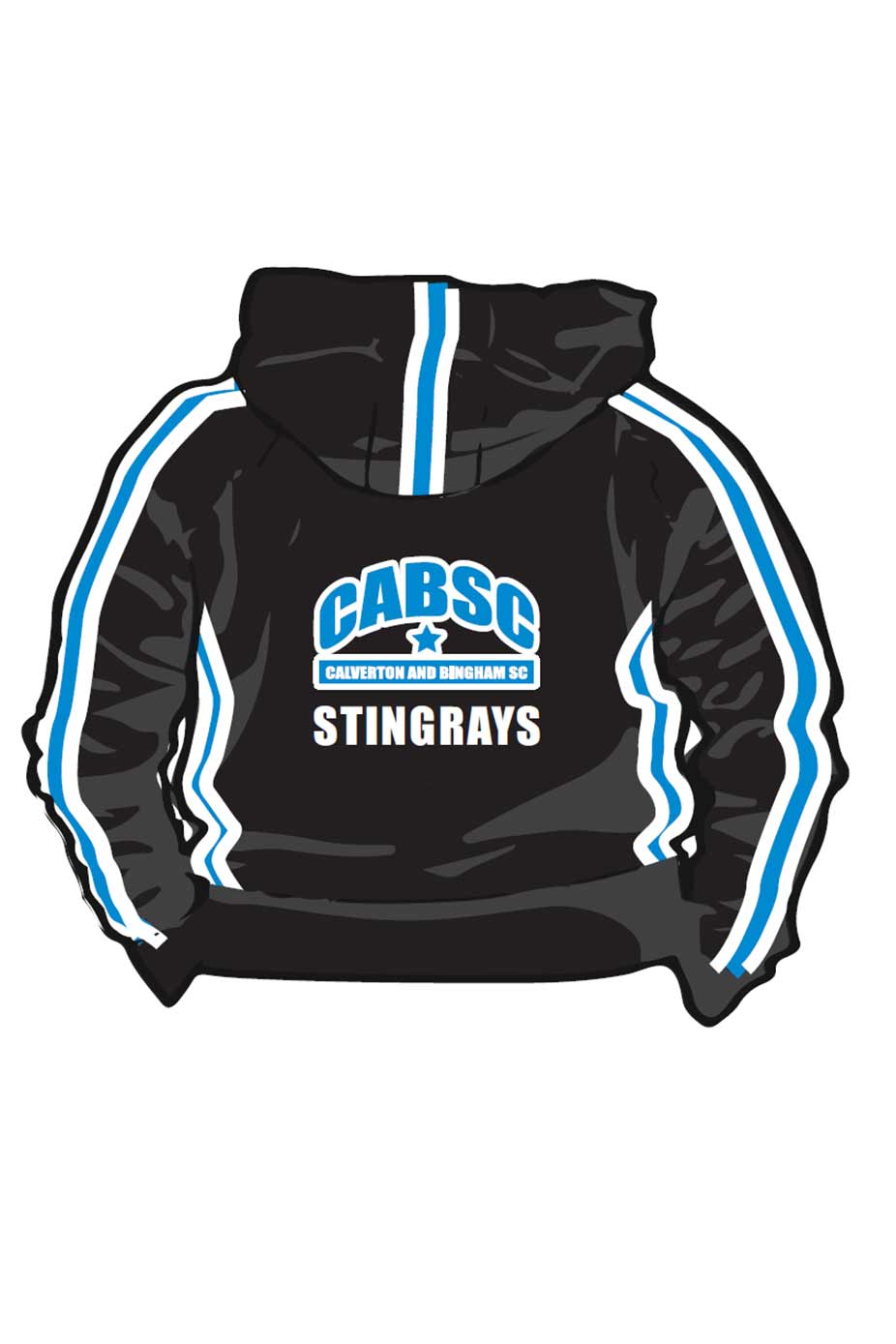 Calverton & Bingham SC Adult Unisex Sweat Zipped Hoodie image 1