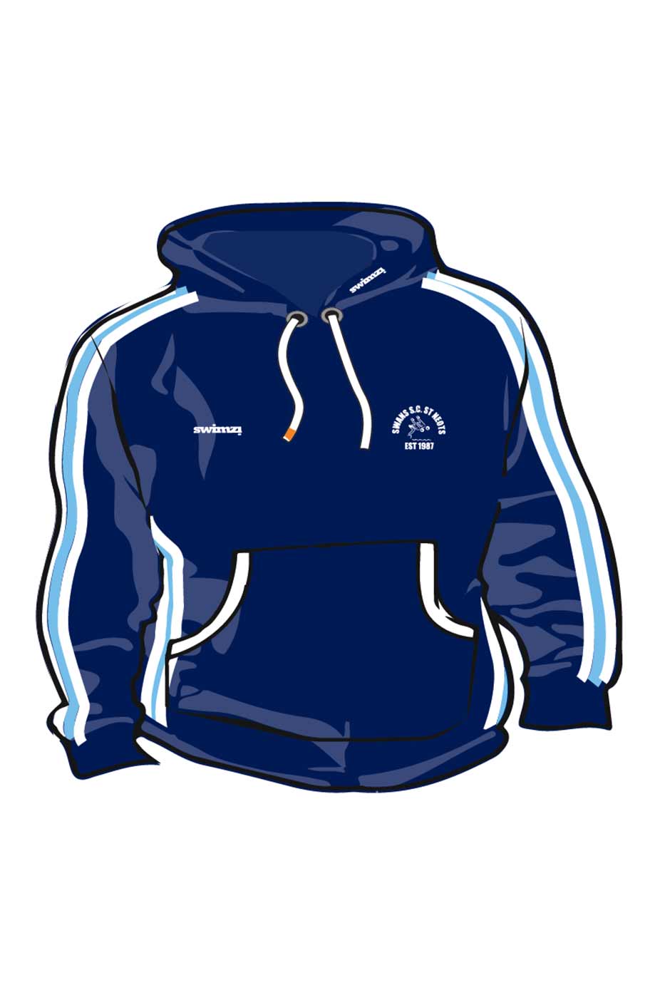 St Neots Swan SC Kids Unisex Sweat Pullover Hoodie image 0