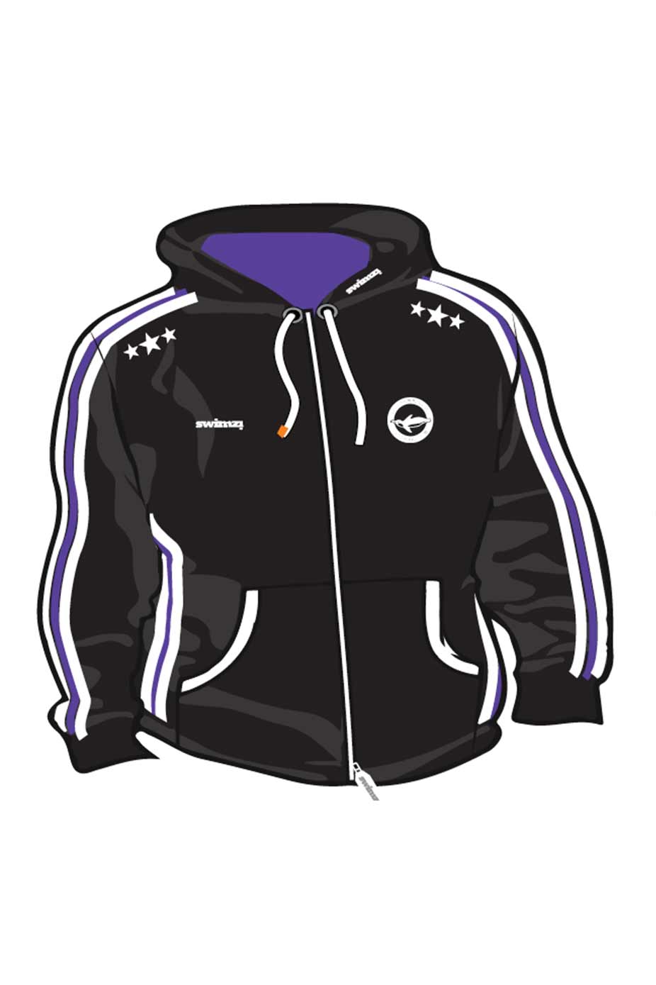 Leicester Penguins SC Kids Unisex Sweat Zipped Hoodie image 0