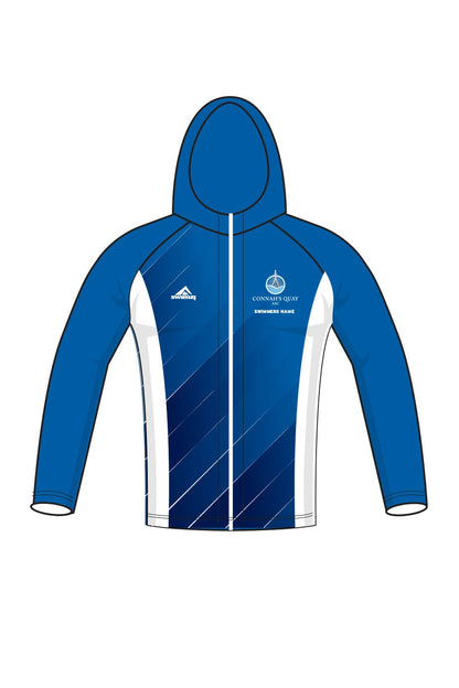 Connahs Quay Swimming Club Adult Unisex Zipped Performance Hoodie image 0