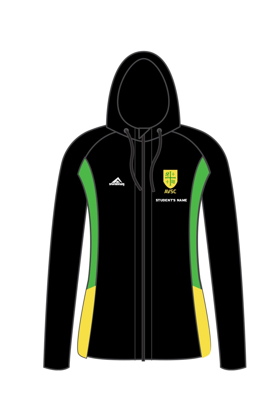 Abingdon Vale SC Adult Female Zipped Performance Hoodie image 0