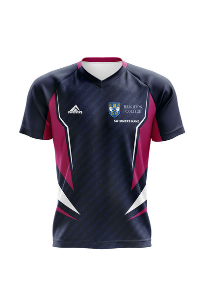 Schools Swimming Super League Kids Unisex Brighton College Club Shirt - V-Neck image 0