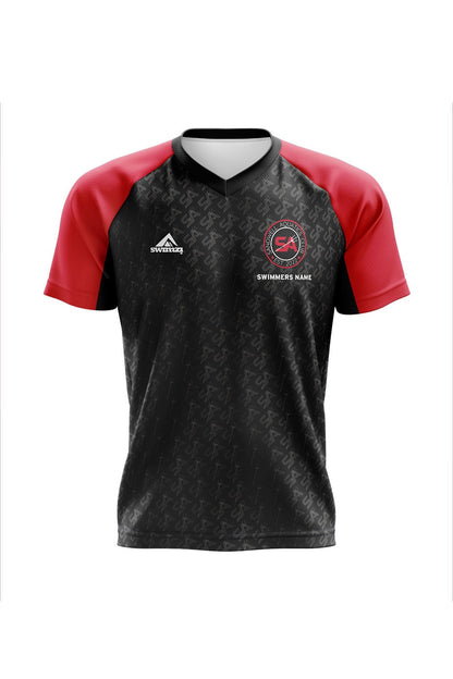 Sandwell Aquatics Club Kids Unisex Club Shirt - V-Neck image 0