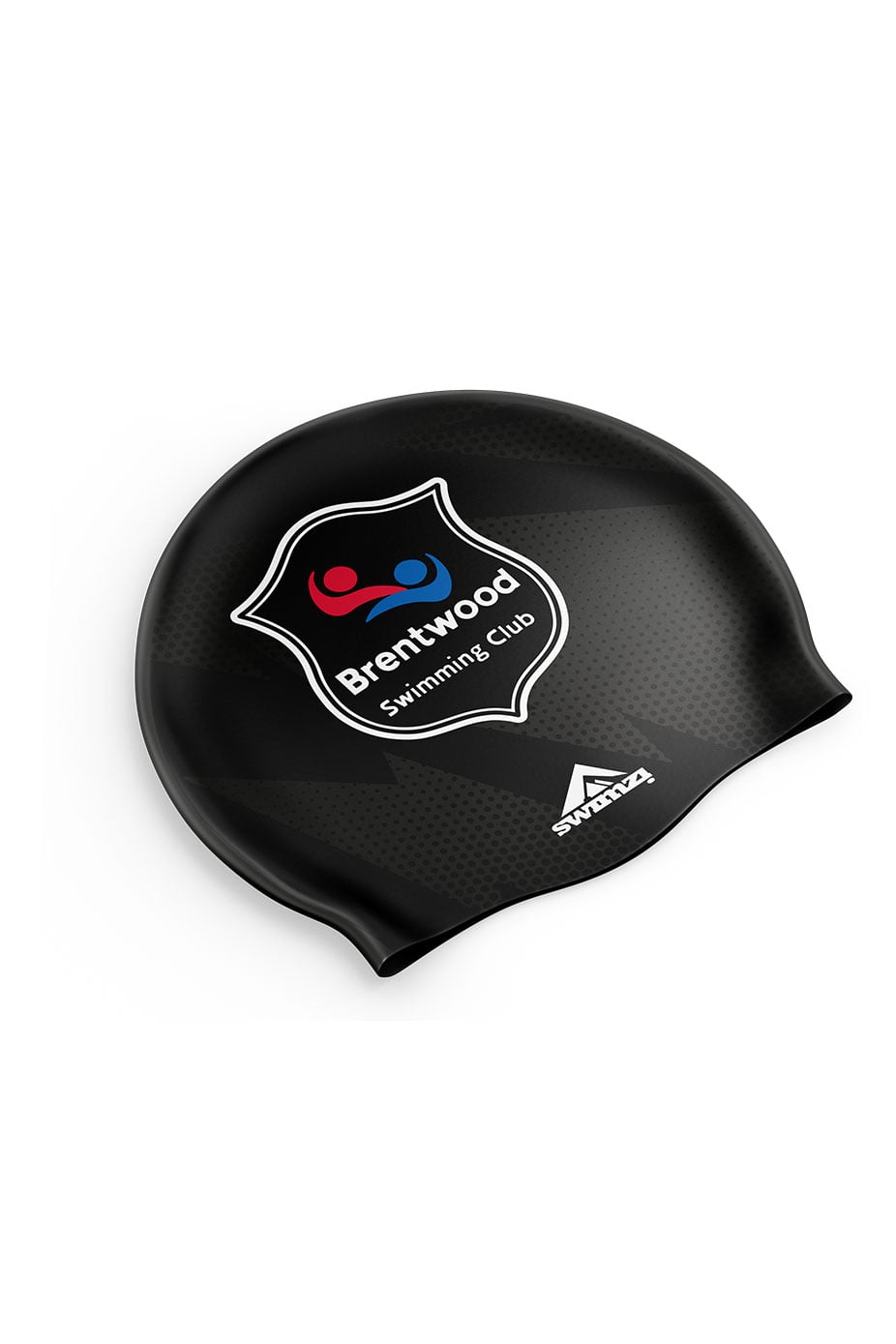 Unisex Club Swim Cap - Silicone Suede - Black image 0