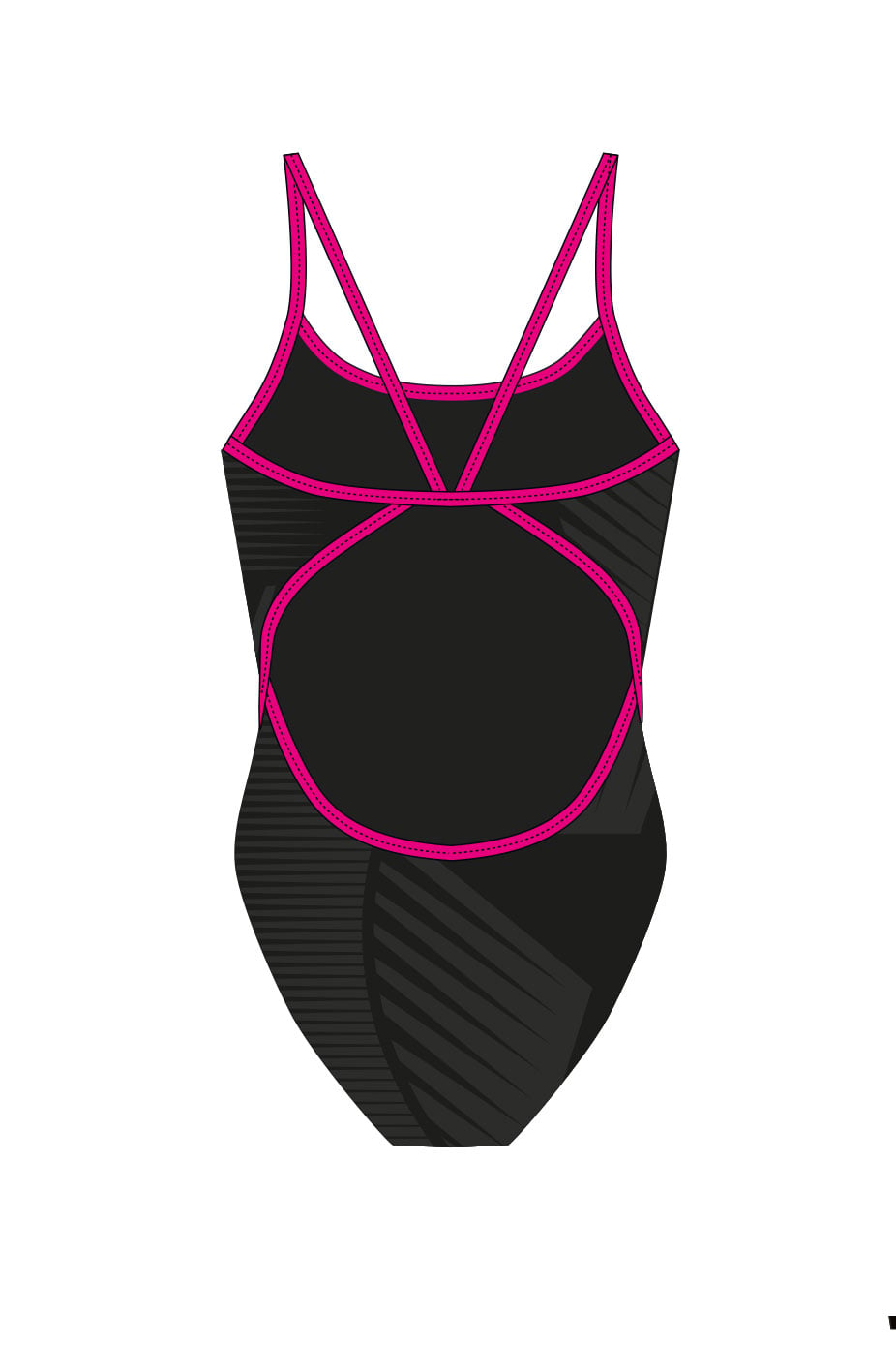 Hatfield SC Adult Female Thinstrap Swimsuit - Black image 1