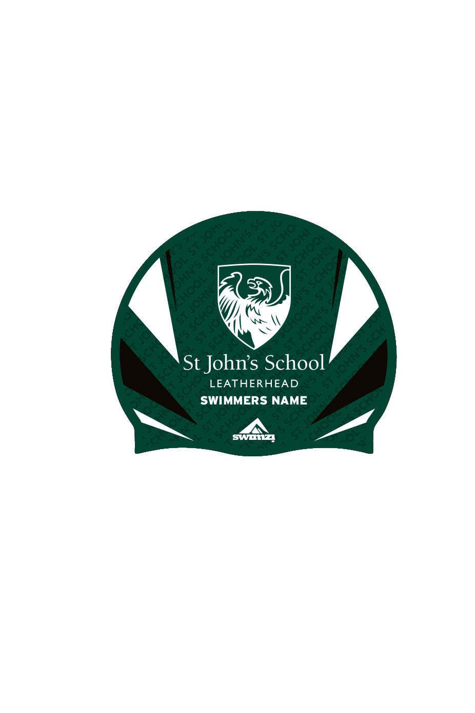 Unisex St Johns School Swim Cap - Silicone Suede image 0