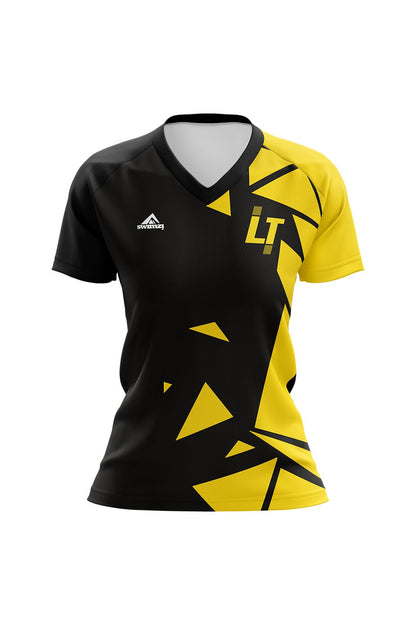 Loughborough Town SC Kids Female Club Shirt - V-Neck - Black image 0