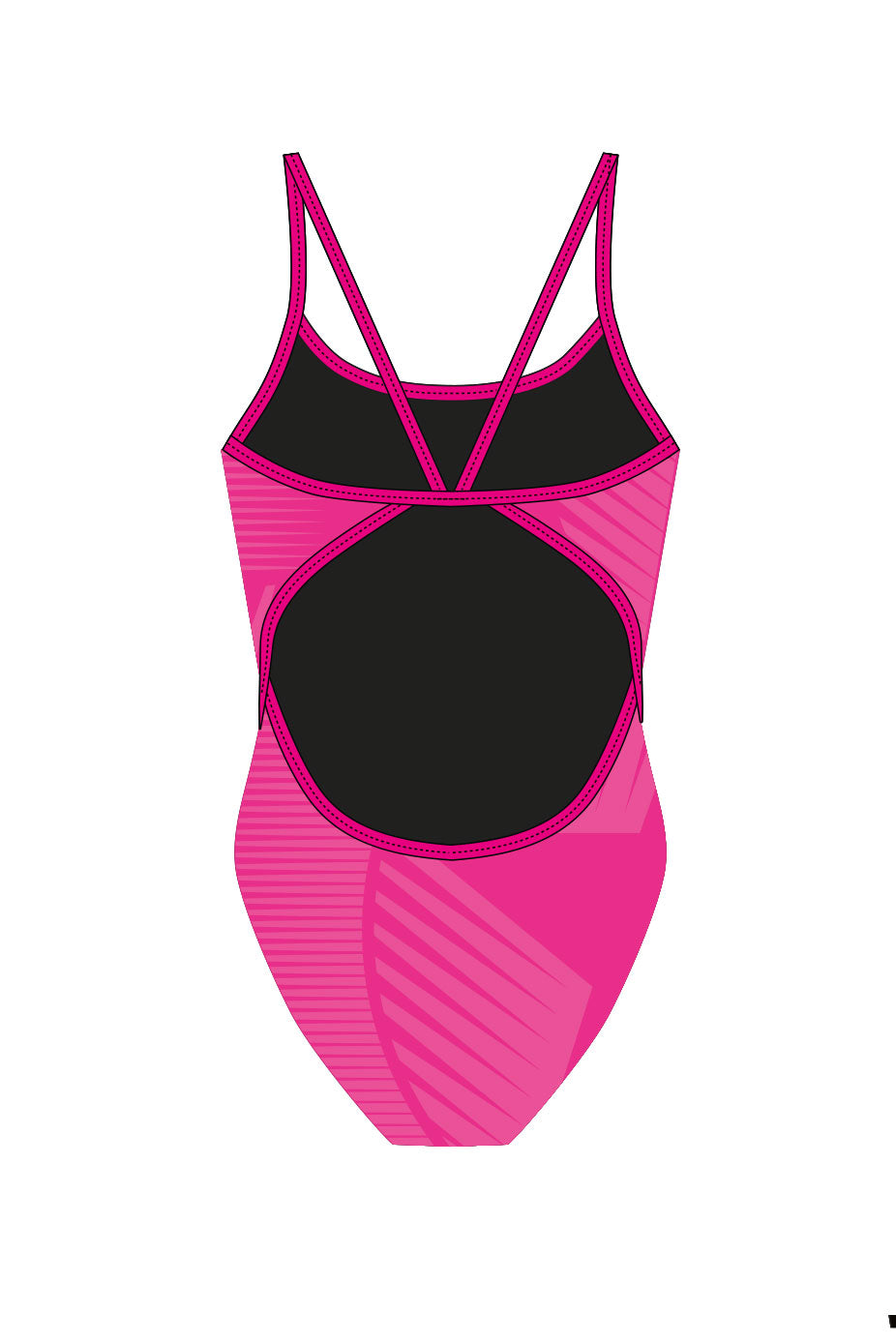 Hatfield SC Adult Female Thinstrap Swimsuit - Pink image 1