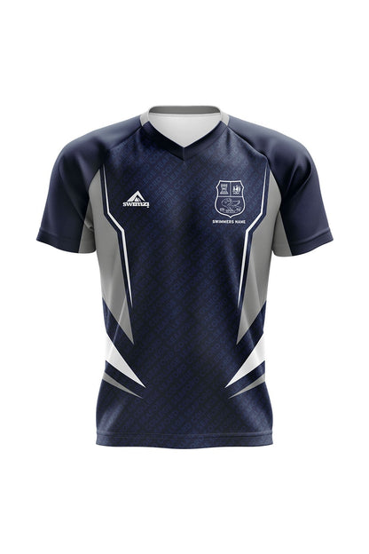 Schools Swimming Super League Kids Unisex Seaford College Club Shirt - V-Neck image 0