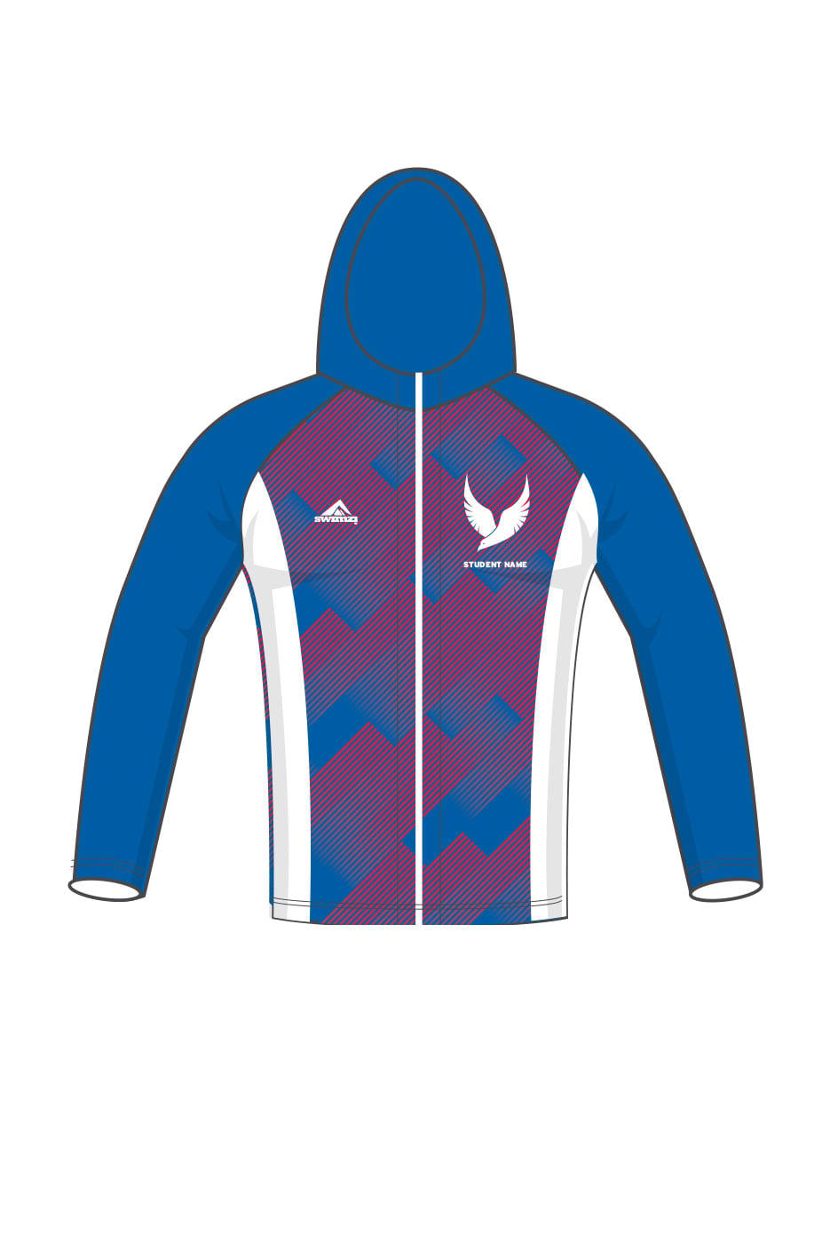 American International School of Jeddah Adult Unisex Basketball Zipped Performance Hoodie image 0
