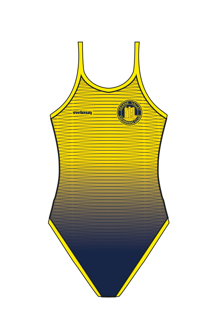 Dearne Valley SC Adult Female Thinstrap Swimsuit image 0