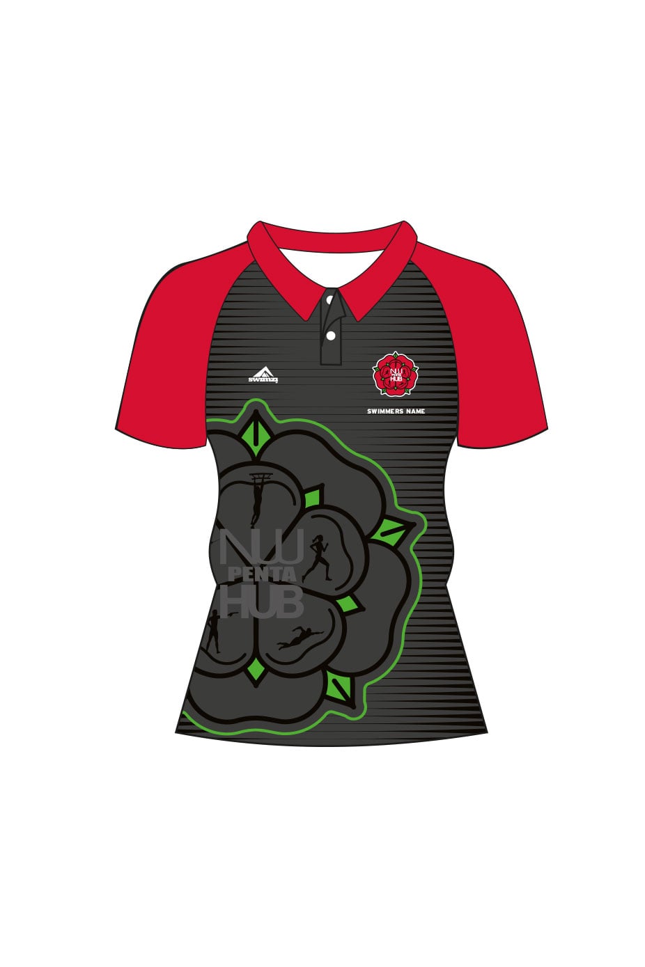 North West Pentathlon Hub Adult Female Staff Shirt - Polo Neck - Opt2 image 0