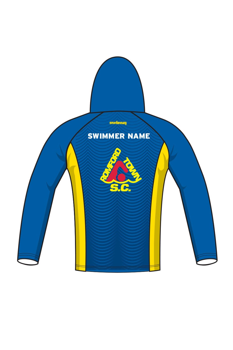 Romford Town SC Adult Unisex Zipped Performance Hoodie image 1