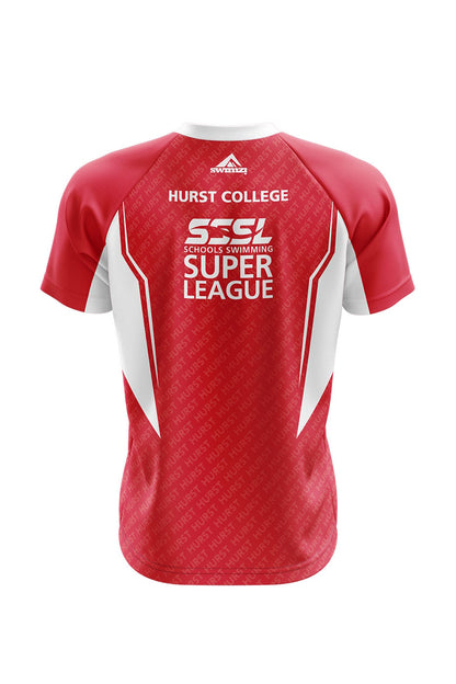 Schools Swimming Super League Adult Unisex Hurst College Club Shirt - V-Neck image 1
