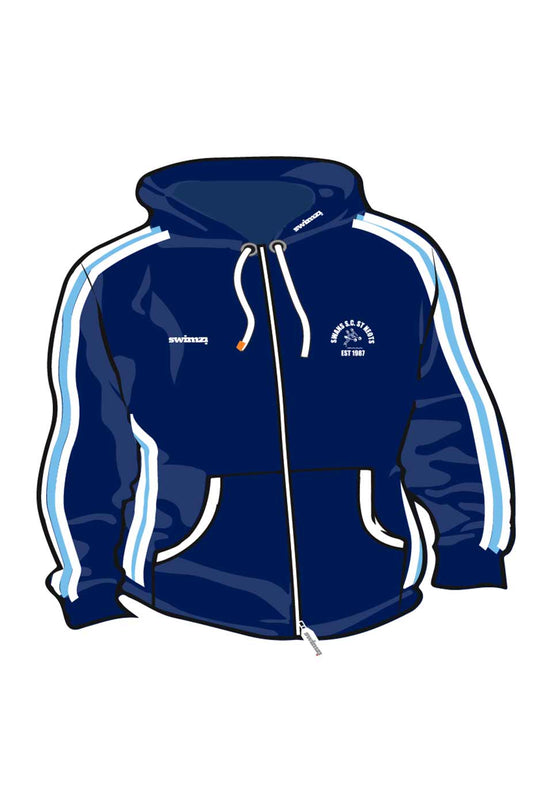 St Neots Swan SC Kids Unisex Sweat Zipped Hoodie image 0
