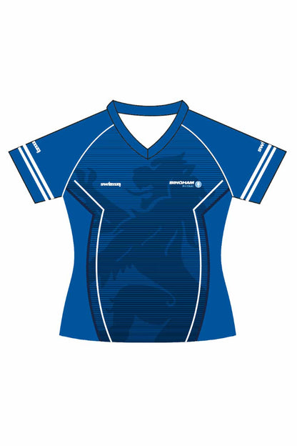 Bingham Tri Club Adult Female Polyester Club Shirt - V-Neck image 0