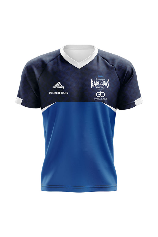 Beau Sejour Barracudas Adult Unisex Club Shirt - V-Neck image 0