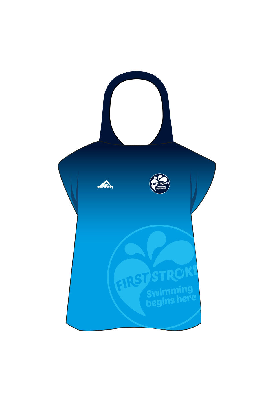 Unisex Learn To Swim Poncho - Blue image 0