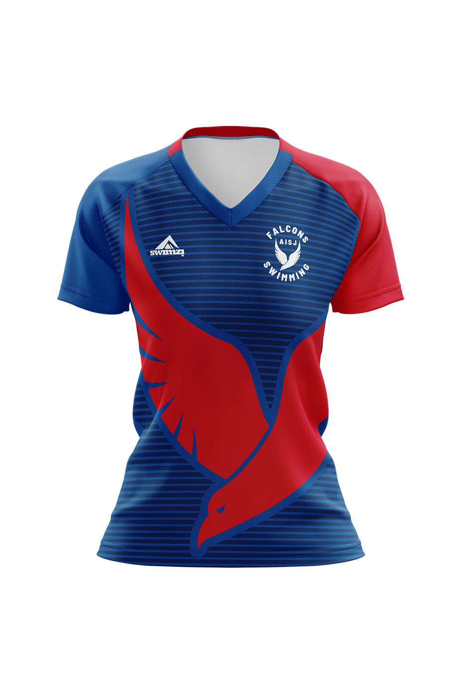 American International School of Jeddah Adult Female Swimming Club Shirt - V-Neck image 0