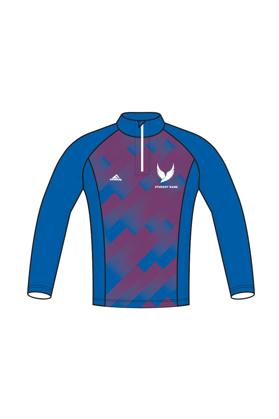 American International School of Jeddah Adult Unisex 1/4 Zip Performance Tracksuit Top image 0