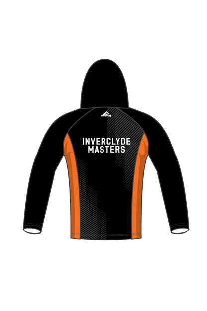 Inverclyde Masters SC Adult Unisex Zipped Performance Hoodie - Black image 1