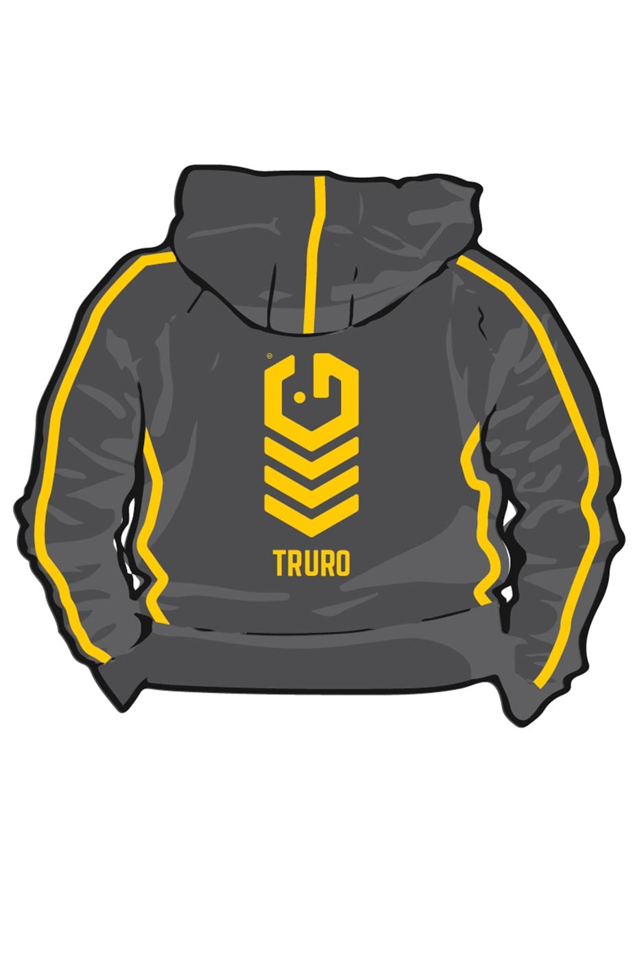 Truro City SC Adult Unisex Sweat Zipped Hoodie image 1