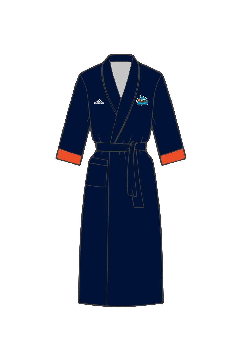Hamilton Aquatics Kids Unisex Hamilton Sharks Dressing Gown image 0