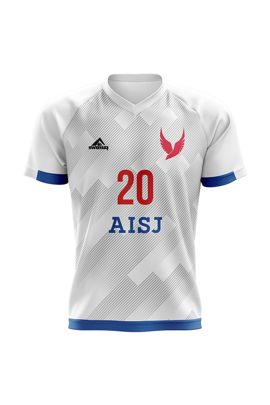 American International School of Jeddah Adult Unisex Soccer Away Club Shirt - V-Neck image 0